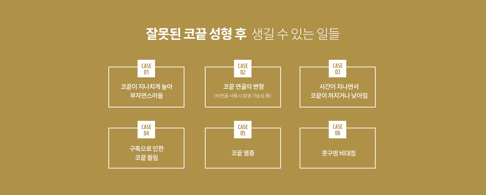 잘못된 코끝 성형 후 생길 수 있는 일들